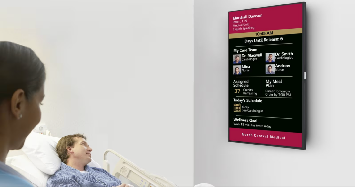 LG Launches Health Care-Focused Line Of “Patient Engagement” Displays