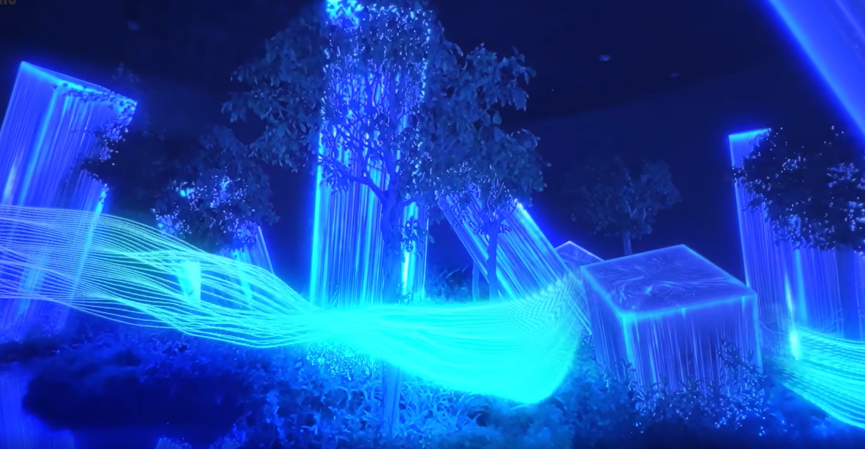 TeamLab Lights Up Abu Dhabi with “Megaliths in the Roots Garden”