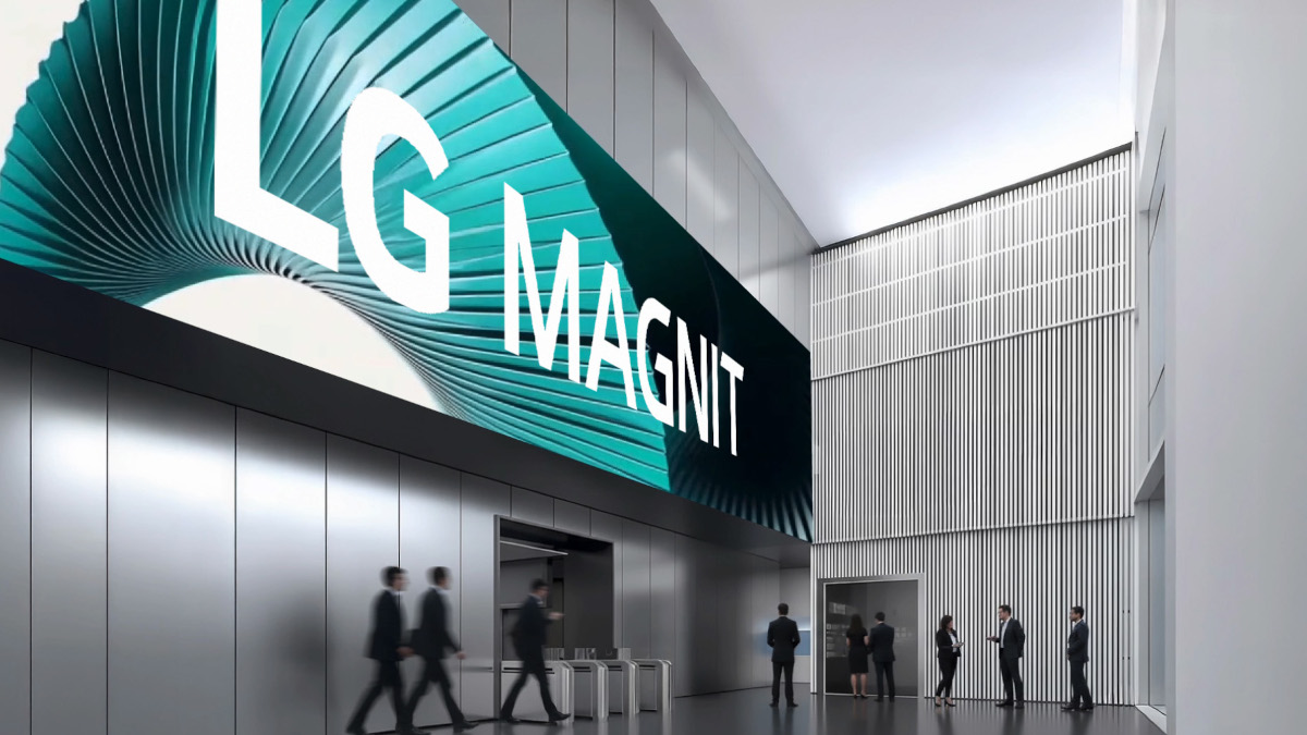 LG launches new "Line-to-Dot" Magnit MicroLED at ISE 2026. (Image: LG)