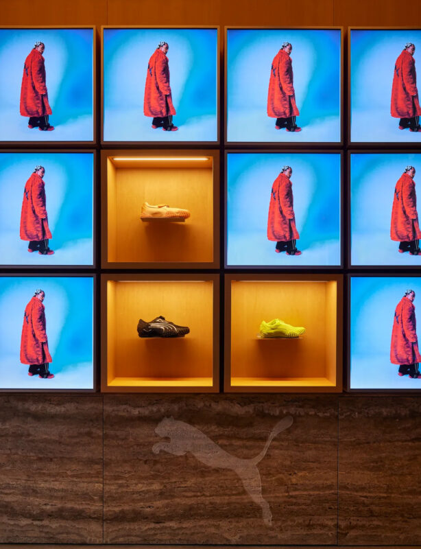 Videri displays at Puma's LA Studio (Image: WWD)