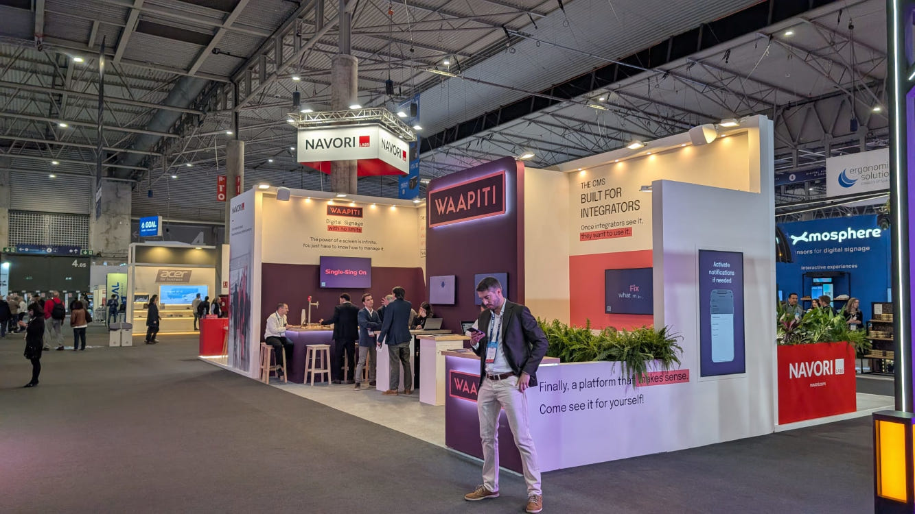 Digital signage exhibitors at ISE 2026 (Image: Sixteen:Nine)