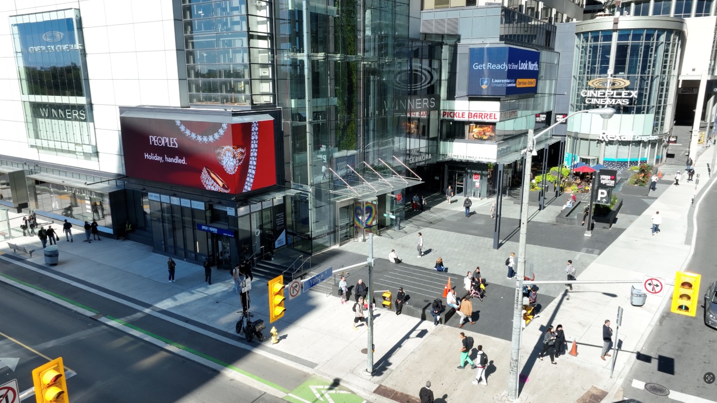 Pattison Outdoor Upgrades Yonge Eglinton Centre With Twin Large-Format Digital Screens